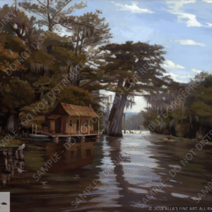 Daylight On The Louisiana Bayou - Original Artwork