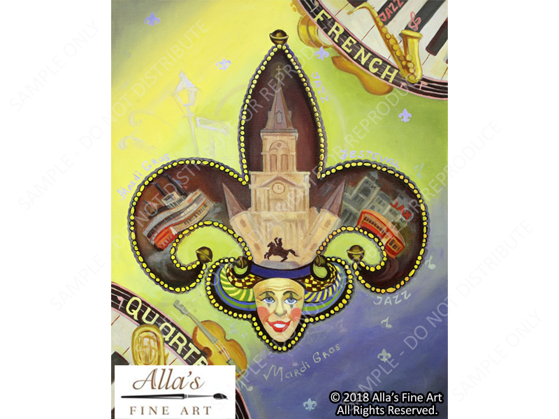 New Orleans Fleur de Lis - Original Artwork