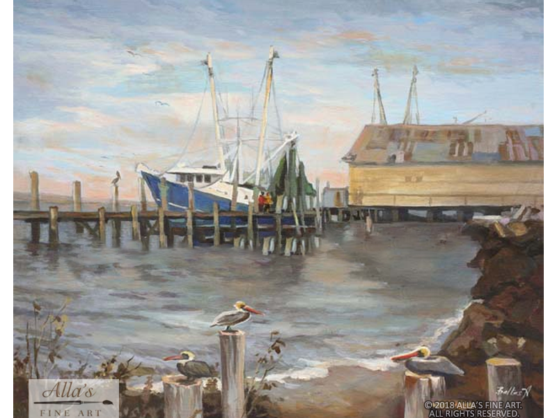 Louisiana Shrimp Boat - Original Artwork