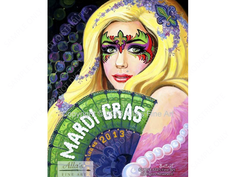 New Orleans Mardi Gras 2013 - Original Artwork