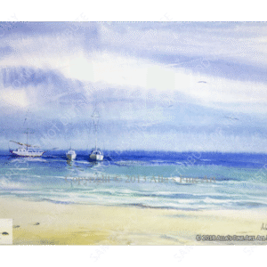 Fishing Boats Near the Shore