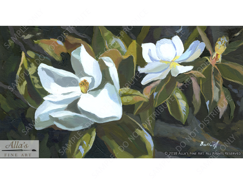 White Magnolias - Original Artwork