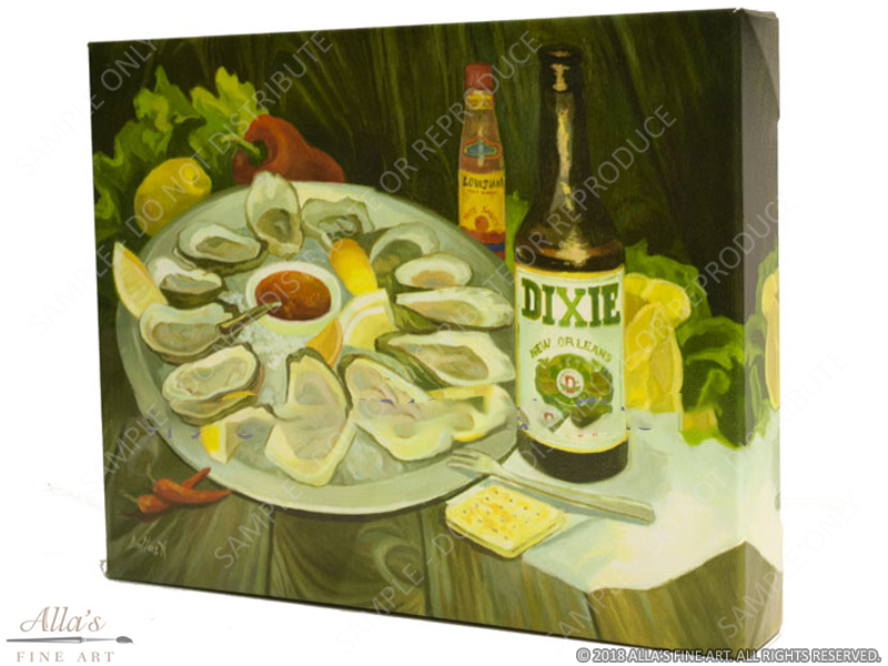 Oysters On The Half Shell With Dixie Beer