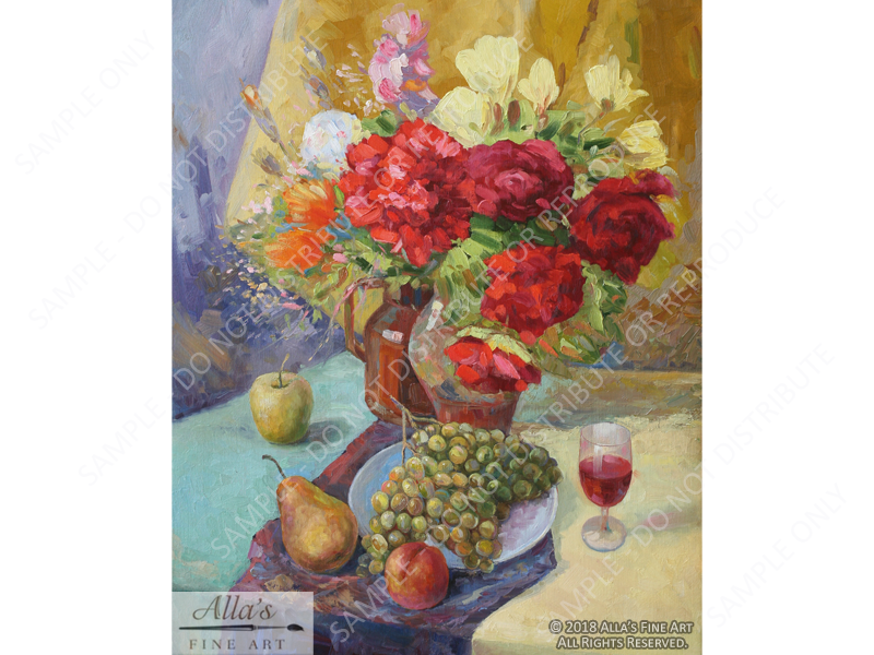 Fresh Fruit And Flowers
