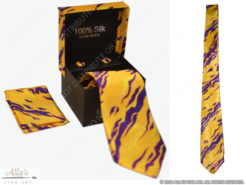 Tiger Stripes Silk Tie