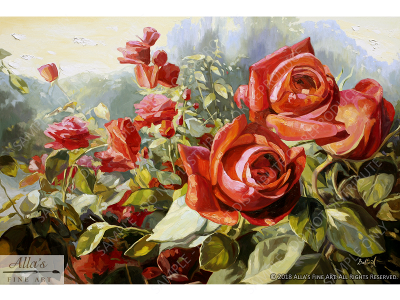 Alla's Roses - Original Artwork