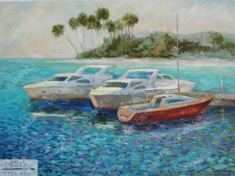 Pleasure Boats at the Pier