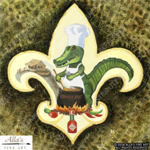 Gator Chef Fleur de Lis