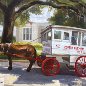 Roman Chewing Candy Cart In New Orleans