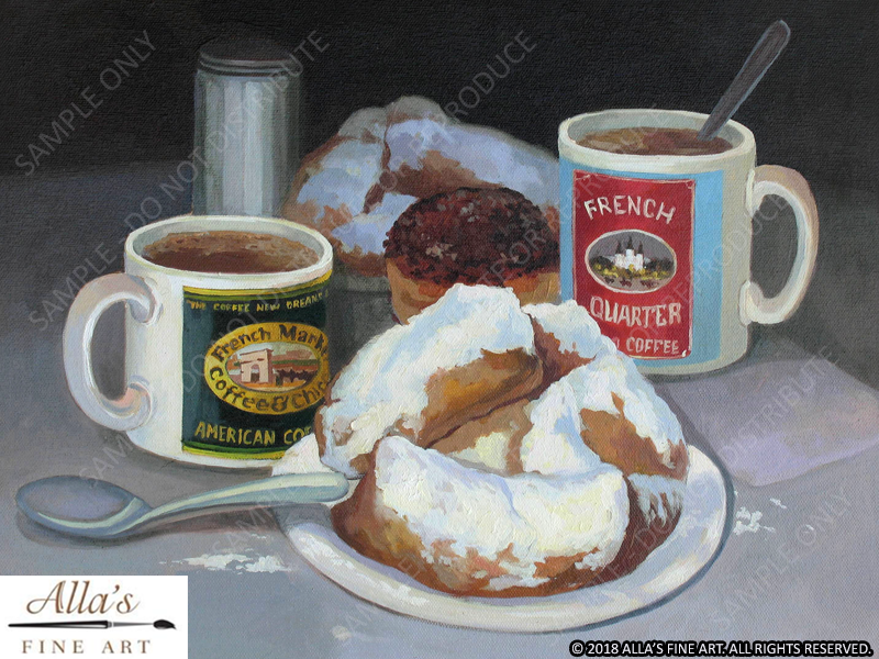 New Orleans Breakfast - Original Artwork