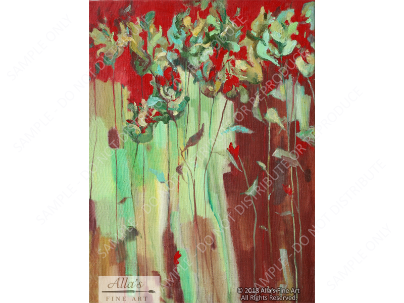 Flowers In Red