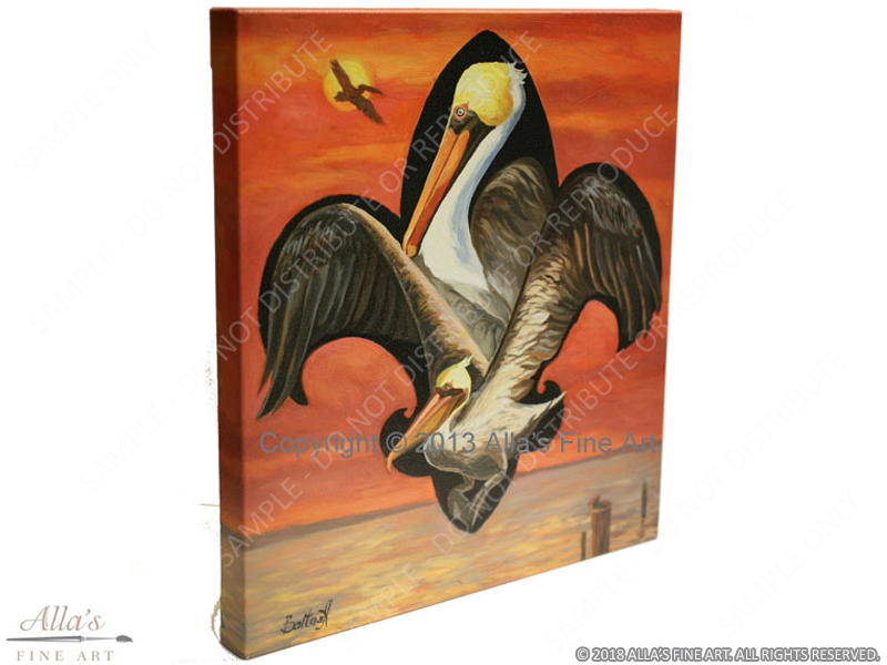 Pelican Fleur De Lis