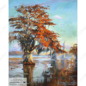 Autumn On The Louisiana Bayou - Original Artwork
