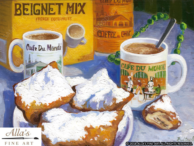 Cafe Du Monde Beignets And Coffee - Original Artwork