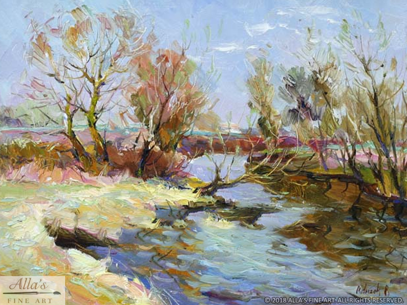 Curve In The River - Original Artwork