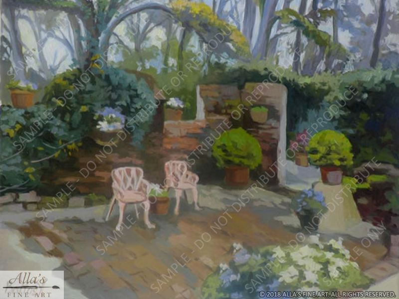 Afton Villa Gardens in St. Francisville - Original Artwork