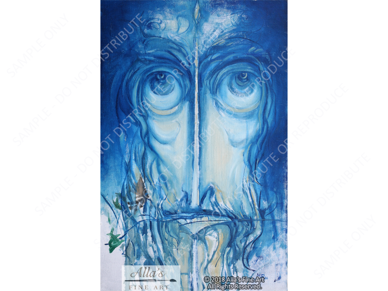 Face In Blue