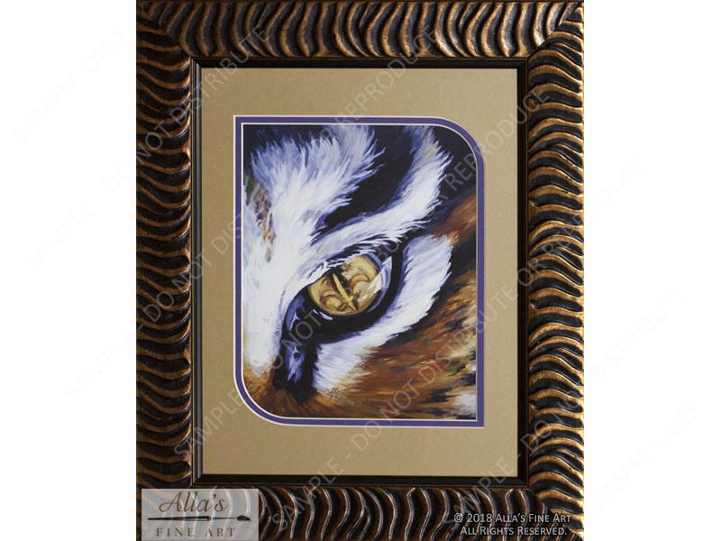 Tiger Eye In Tiger Stripe Frame