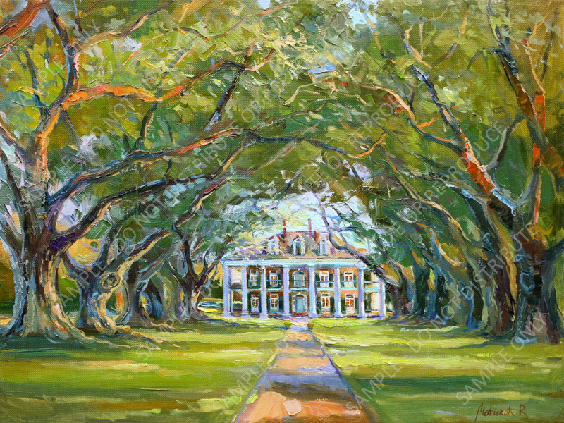 Oak Alley Plantation - Original Artwork