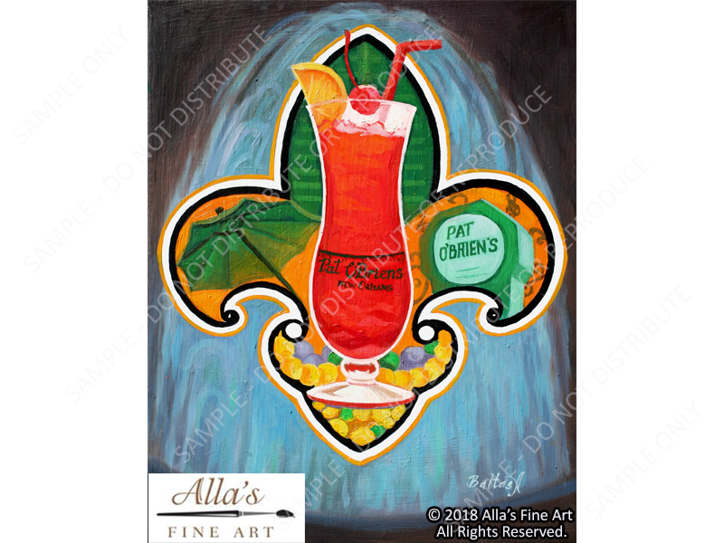 Pat O'Brien's Fleur de Lis - Original Artwork