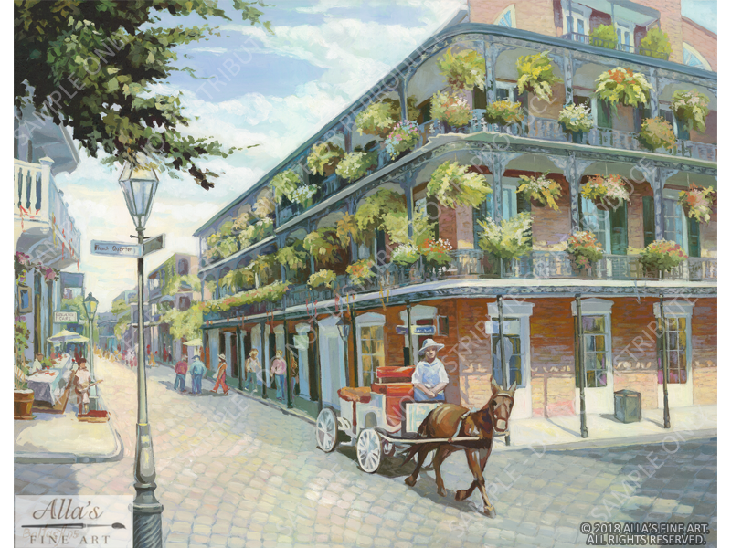 Balcony Ferns In The New Orleans French Quarter