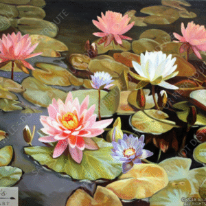 Lilies in the Pond - Original Artwork