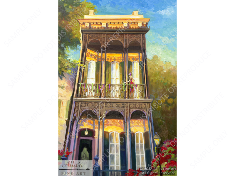 New Orleans Southern Living In A Shotgun House 3 - Original Artwork (1)