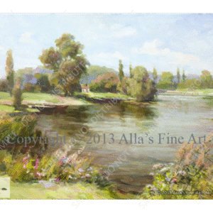Pond In Spring - Original Artwork