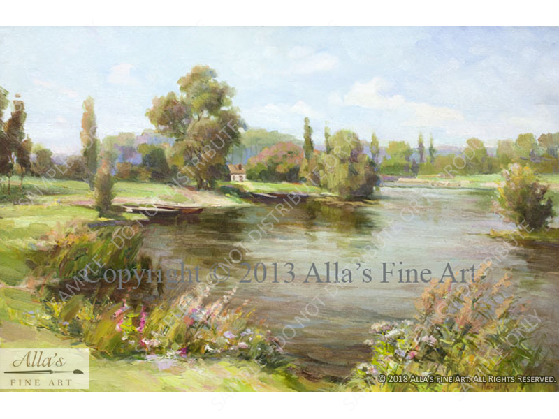 Pond In Spring - Original Artwork