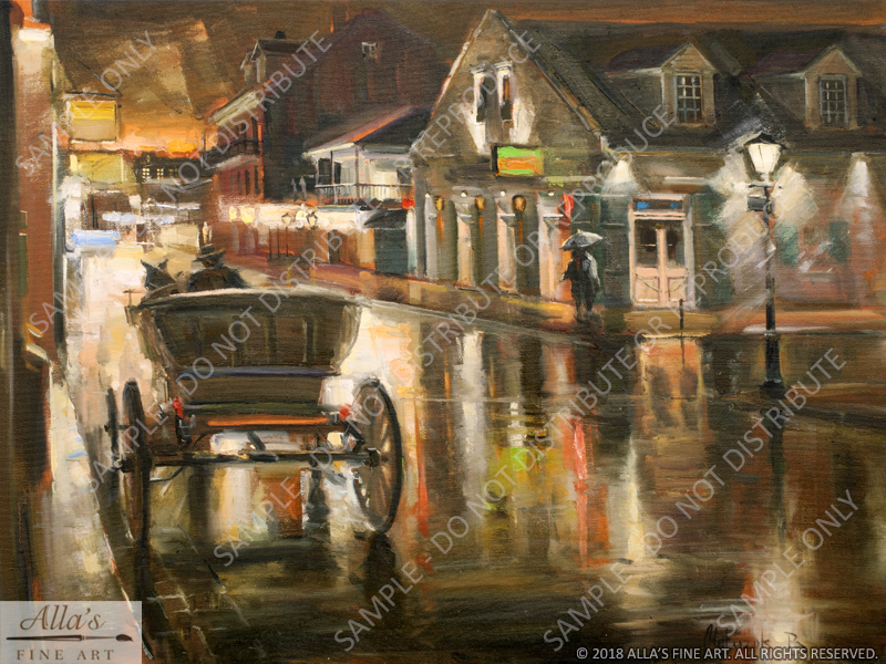 A Misty Night In The New Orleans French Quarter