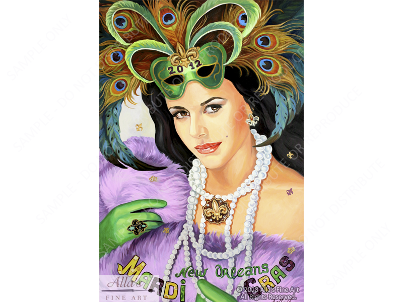 New Orleans Mardi Gras 2012 - Original Artwork