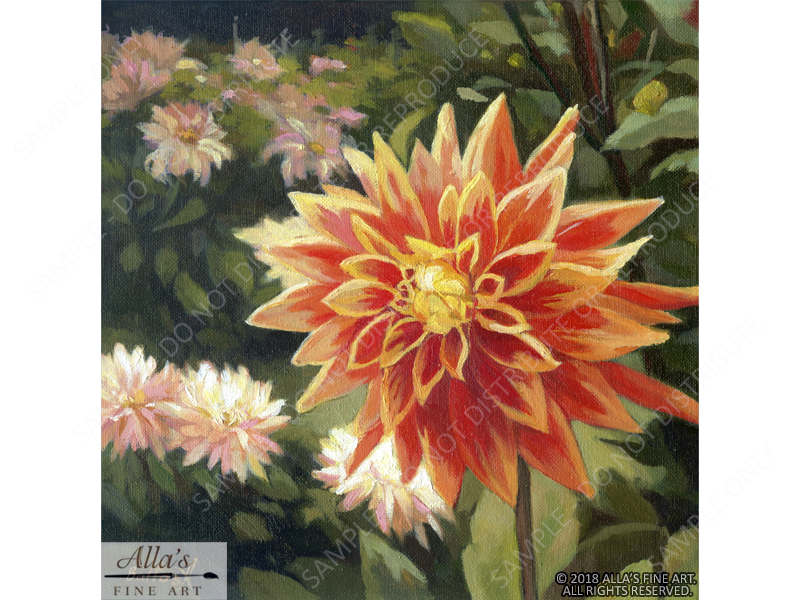 The Dahlias - Original Artwork