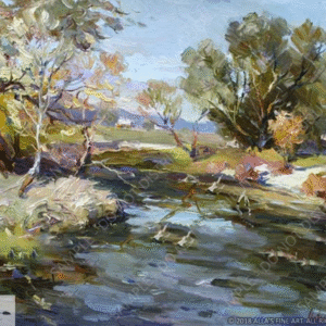 Sunny Day At The River - Original Artwork