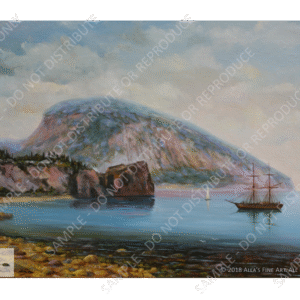 Tall Ship Near the Shore