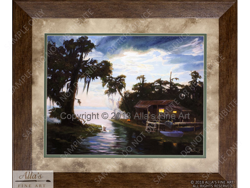 Framed Bayou Campfire