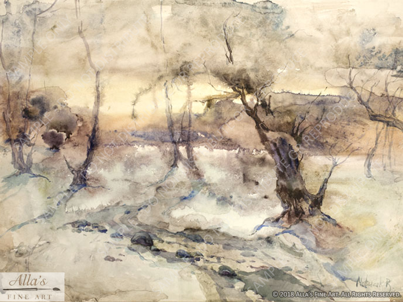 Wintry Landscape - Original Artwork