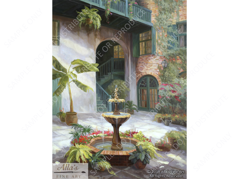Brulatour Courtyard In New Orleans