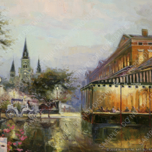 Cafe Du Monde In The Evening