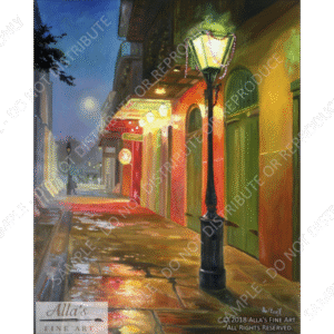 New Orleans Street Lamp With Beads