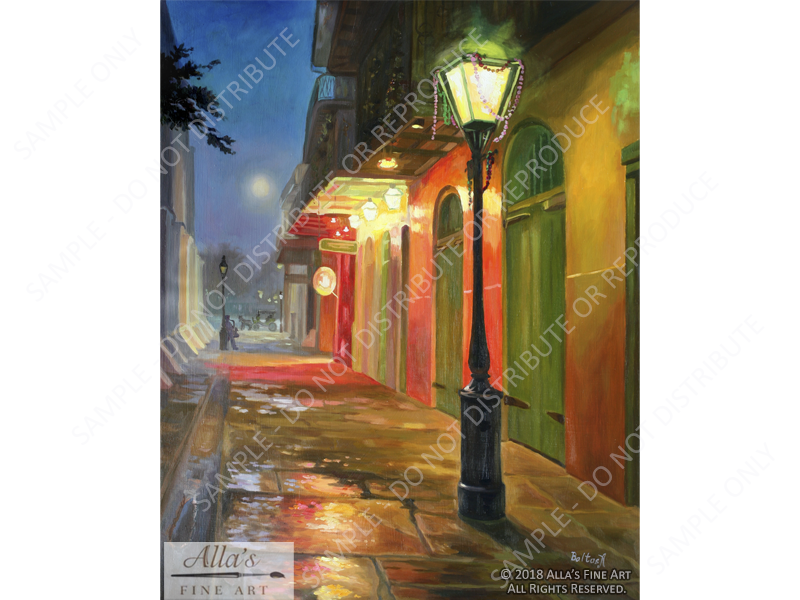 New Orleans Street Lamp With Beads