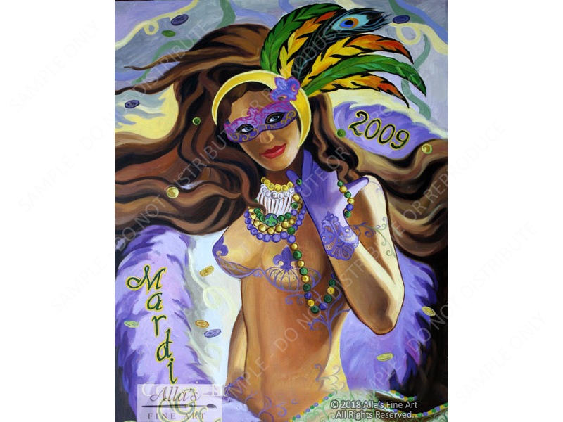 New Orleans Mardi Gras 2009 - Original Artwork