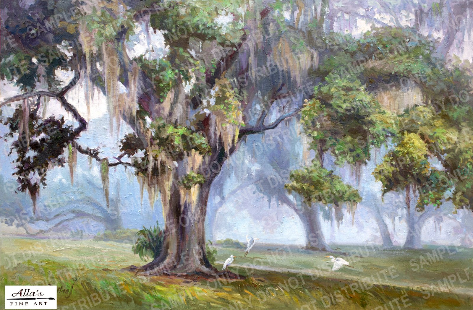 MISTY PARK WALK 24X36